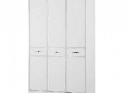 Holzschrank Luxus Kleiderschrank Schrank Möbel Holz Weiß 3 Tür Design